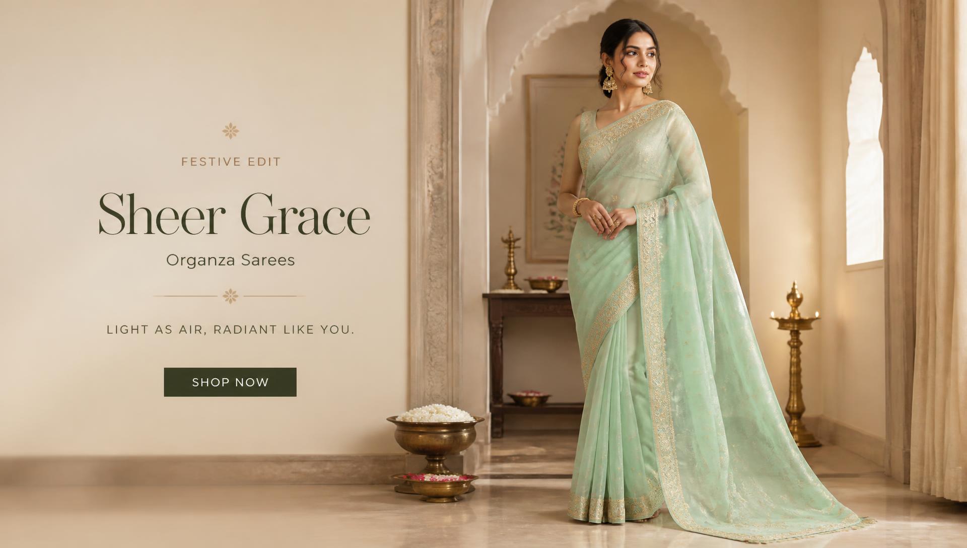 Organza Sarees