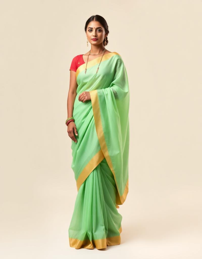 How to drape an organza saree so it actually stays put